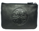Celtic Leather Coin Purse with RFID Blocking Technology - Multiple Colors