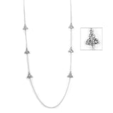 Crystal (Rhinestone) Trinity Knot Station Necklace