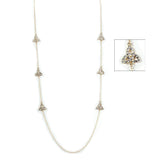 Crystal (Rhinestone) Trinity Knot Station Necklace