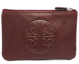Celtic Leather Coin Purse with RFID Blocking Technology - Multiple Colors