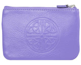 Celtic Leather Coin Purse with RFID Blocking Technology - Multiple Colors