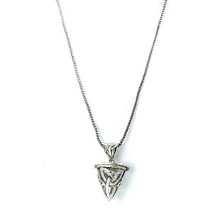 Trinity Knot Cone Pendant Necklace