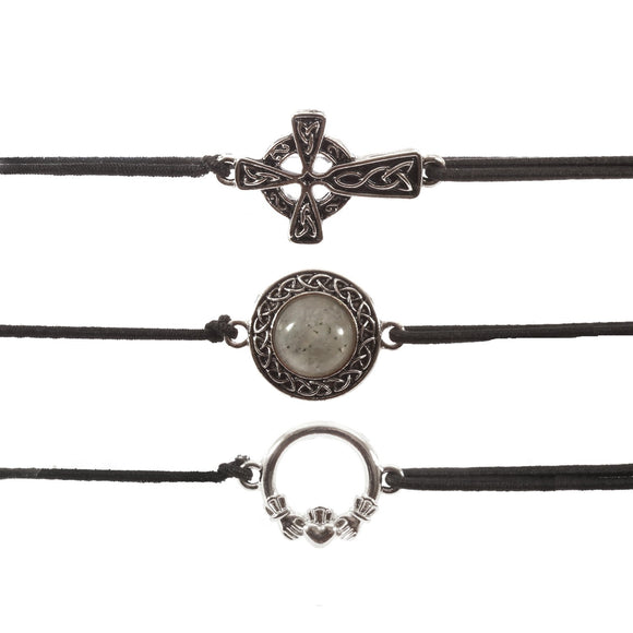 Triple Carded Celtic Pull-String Bracelets