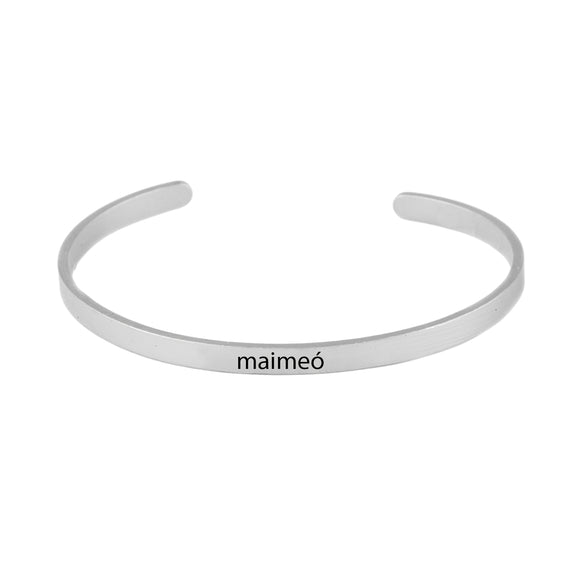 Irish Word Bracelet - maimeó (grandmother)/silvertone