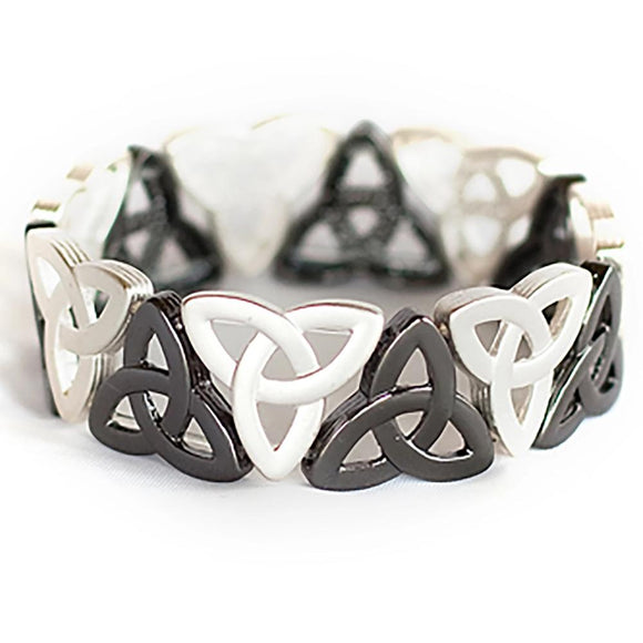 Trinity Knot Stretch Bracelet - Two-Tone