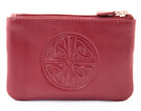 Celtic Leather Coin Purse with RFID Blocking Technology - Multiple Colors